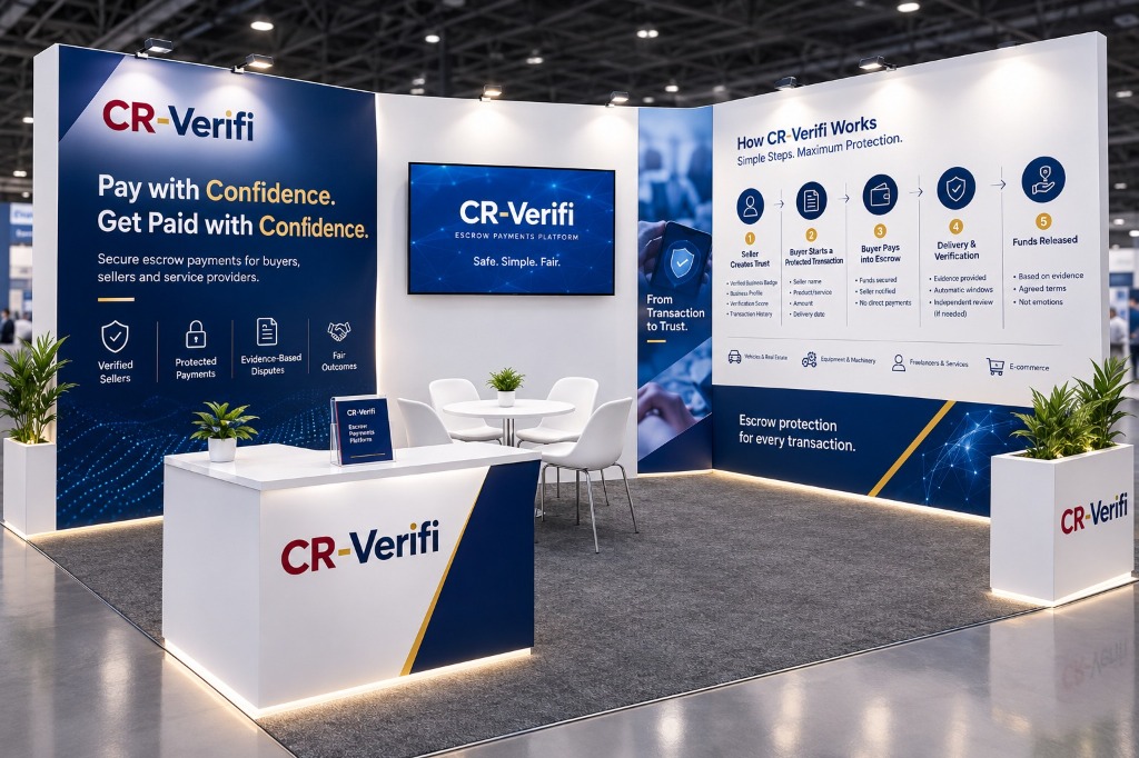 CR-Verifi Official Exhibition Showcase - Safe, Simple, Fair Escrow